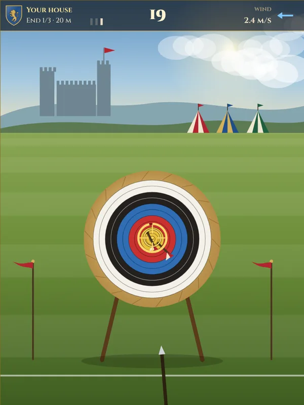 The King's Archery Contest: screenshot of the game