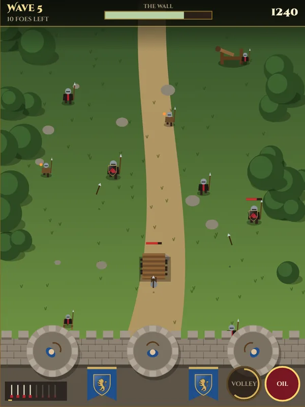 Hold the Castle: screenshot of the game