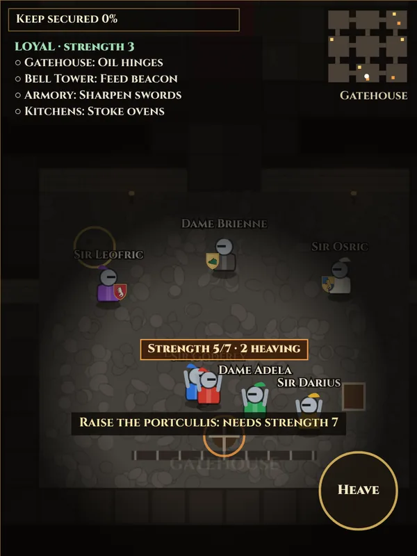 The Usurper: screenshot of the game